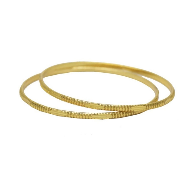 Beautiful Gold Plated Thin Daily Wear Bangles