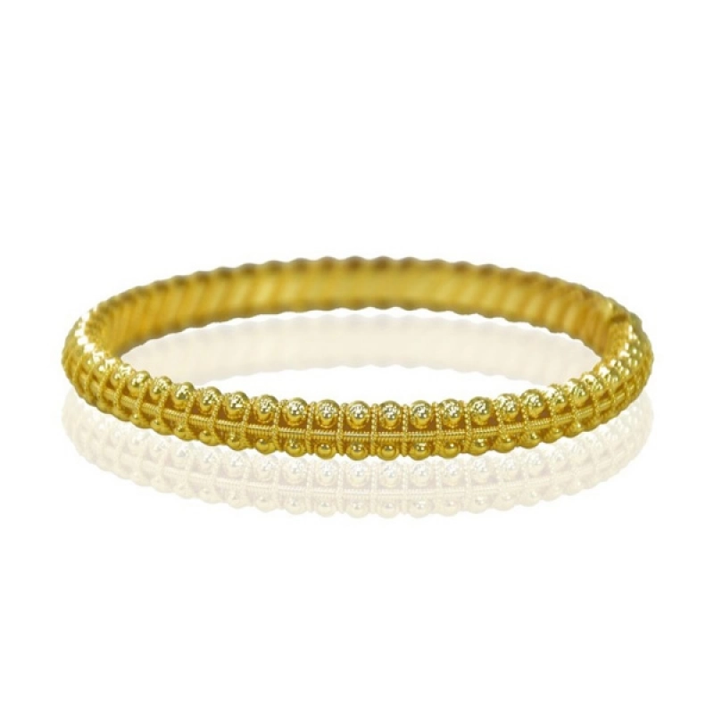 Gold Plated Designer Wired Bangle