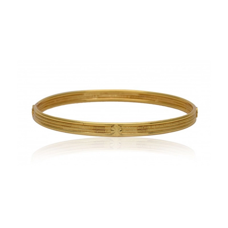 GOLD PLATED MULTI LAYER SPRING BANGLES