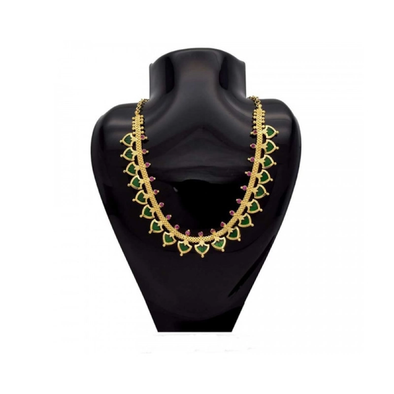 CLASSIC KERALA TRADITIONAL PALAKKA NECKLACE WITH STONES