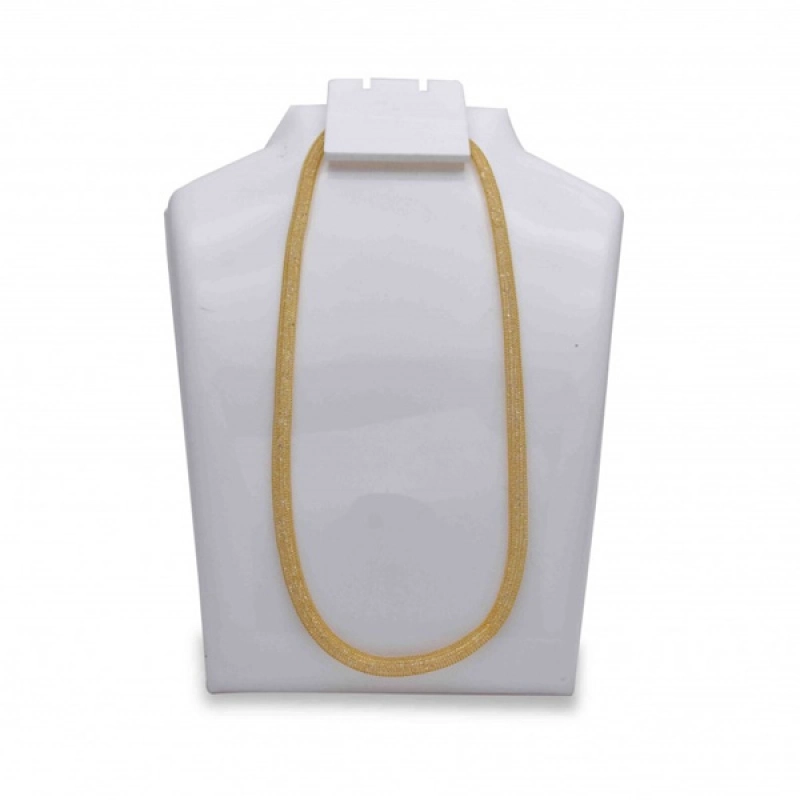 STYLISH GOLD PLATED WHITE CRYSTAL MESH CHAIN