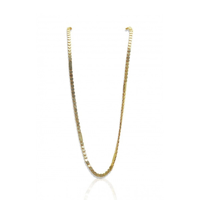 DESIGNER GOLD PLATED HEART CHAIN