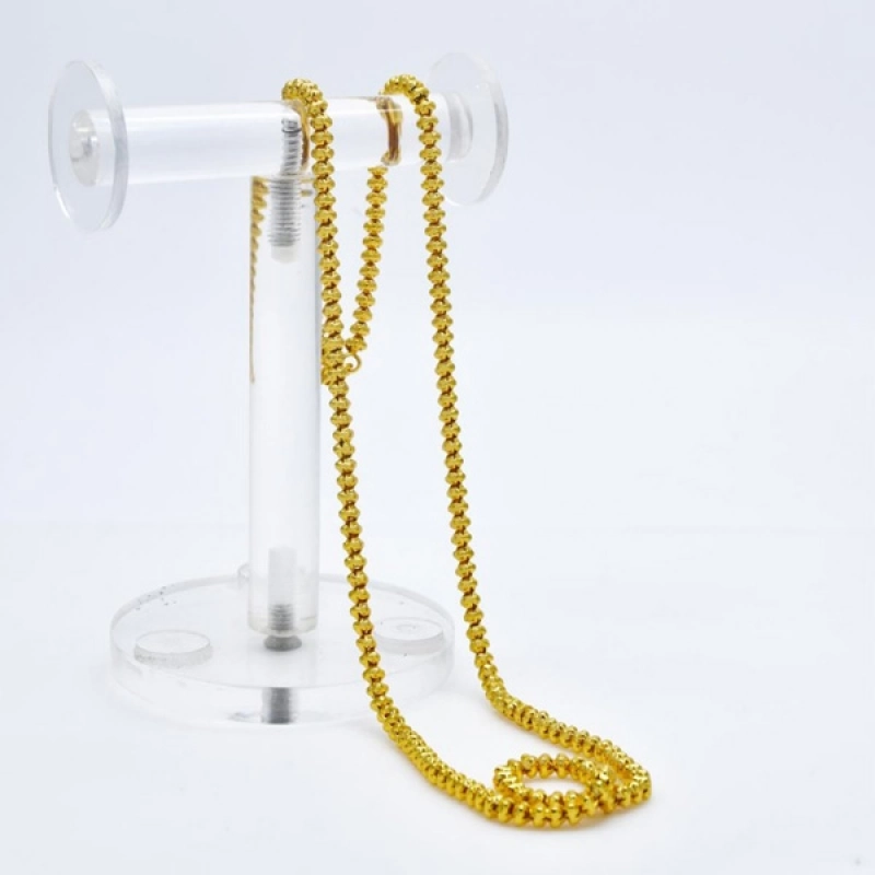GOLD PLATED DESIGNER BEAD CHAIN