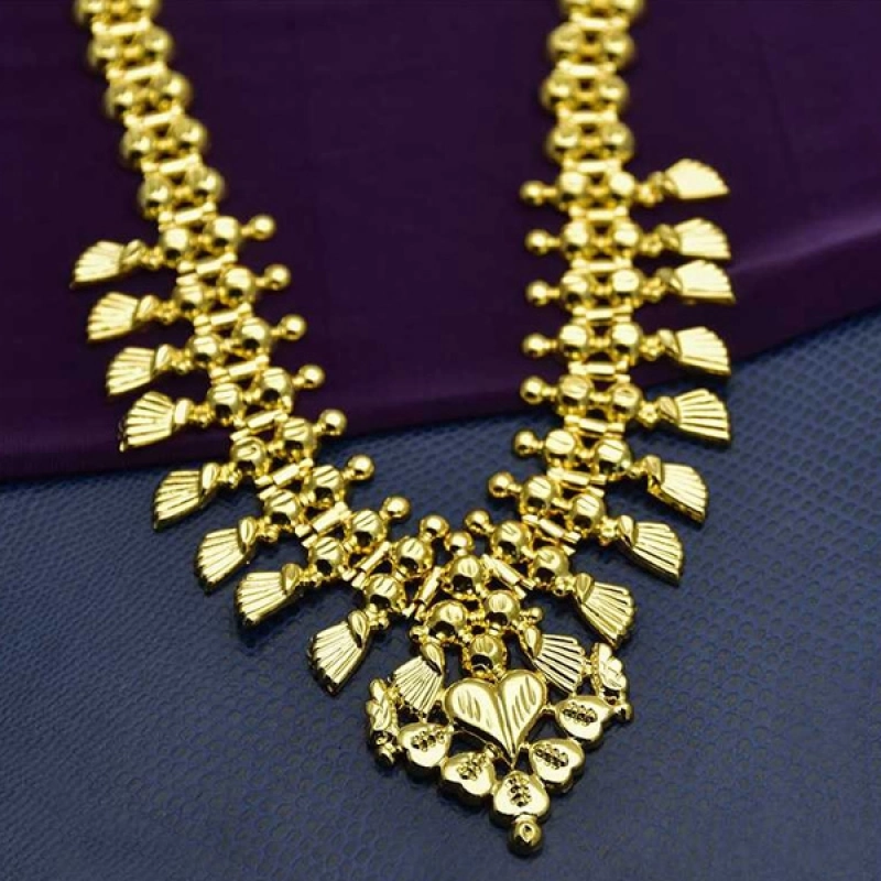 MICRO GOLD PLATED MODERN CLASSIC DESIGN BRIDAL NECKLACE