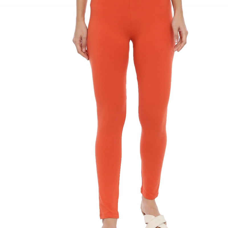 Ankle length leggings (Light orange -Gajiri)