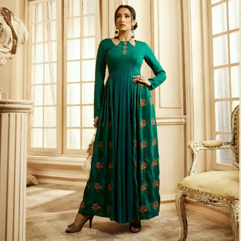 NVN - Aashna- dark green (long dress)