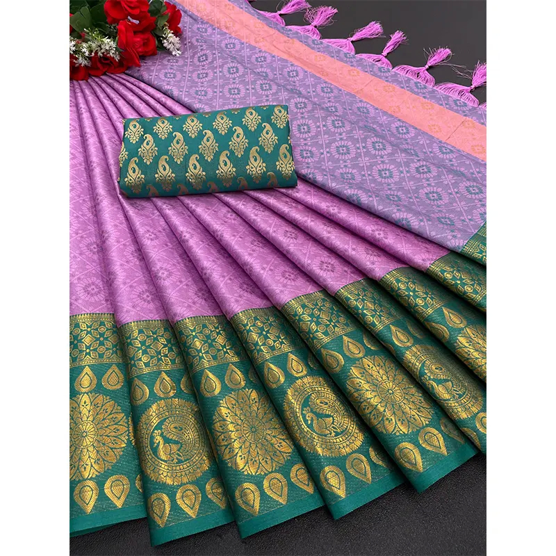 Rich Cotton Jacquard Silk saree