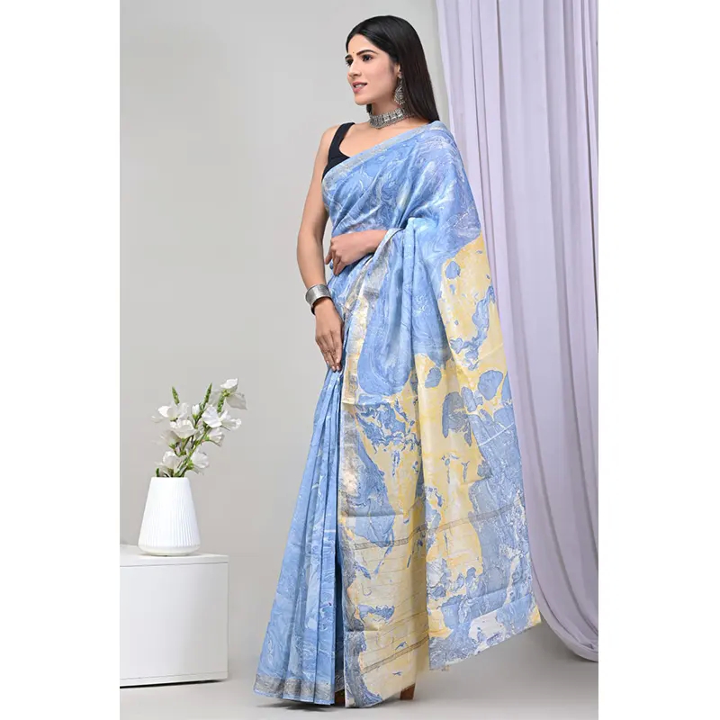 MAHESHWARI SILK sarees (blue)