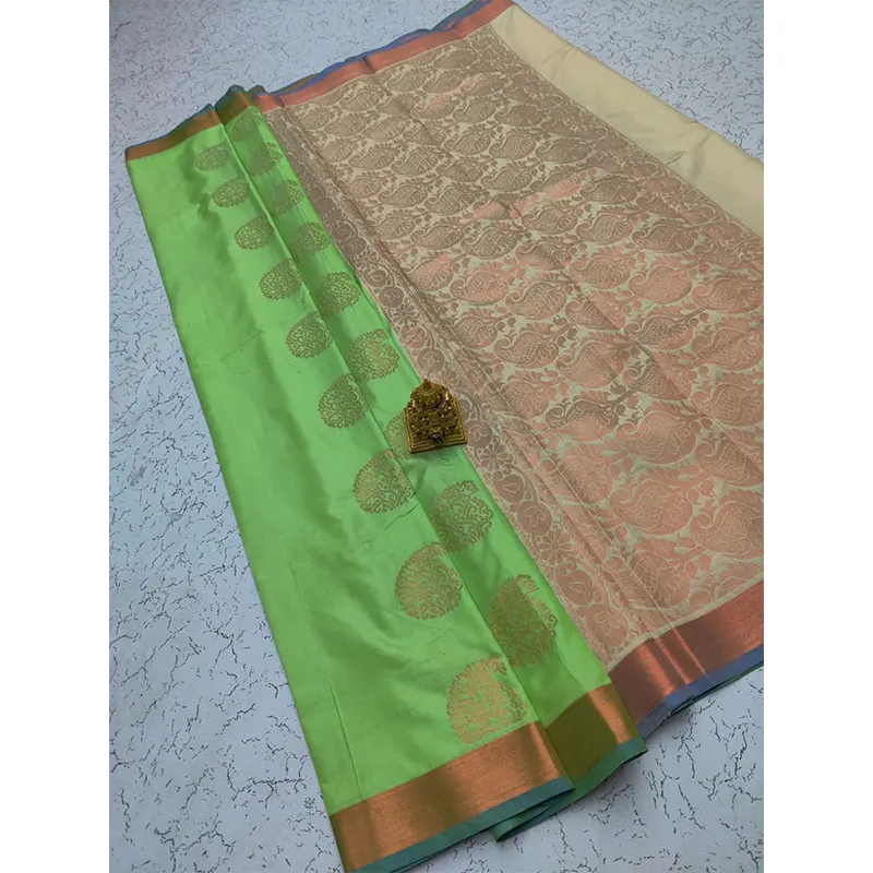 Kanchi special soft silk sarees (mango Butta print)