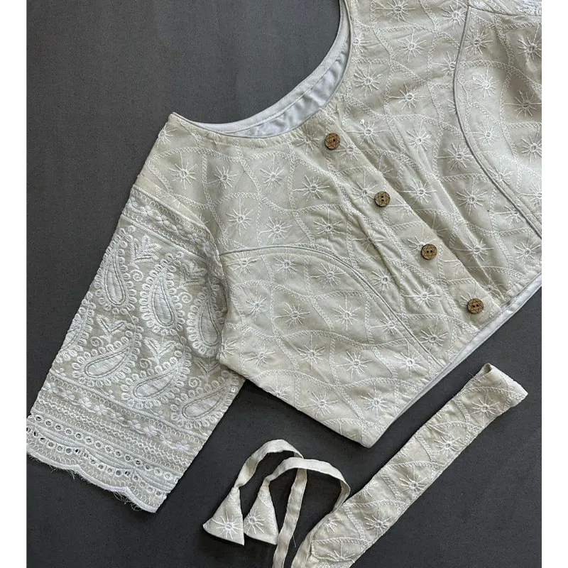 Pure Cotton Cambric Hakoba blouse